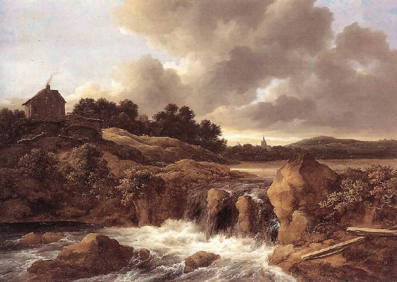 Jacob van Ruisdael Landscape with Waterfall